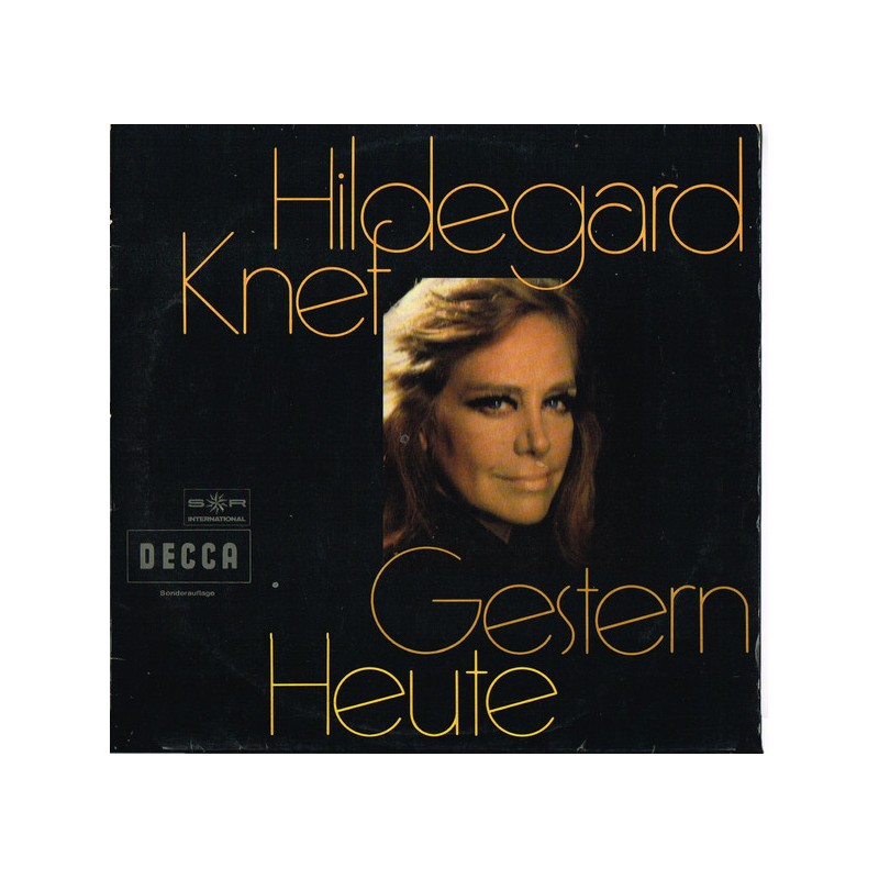 Hildegard Knef Gestern Heute 1971 Decca 61474