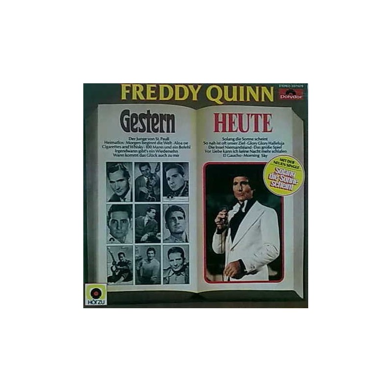 Quinn ‎Freddy – Freddy Gestern Freddy Heute|1976    Polydor ‎– 2371 679