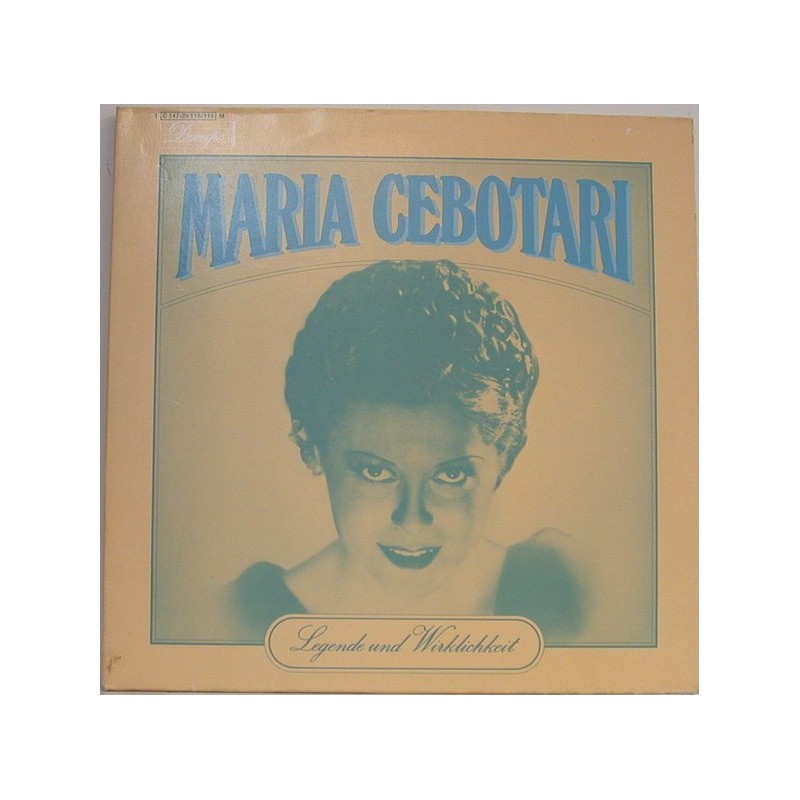 Cebotari ‎Maria – Das Maria Cebotari Album (Legende Und Wirklichkeit)|Dacapo – 1C 147-29 118/119