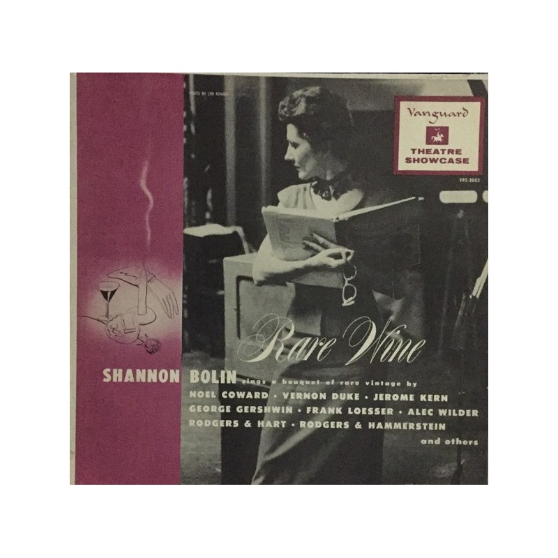 Bolin ‎Shannon – Rare Wine|1955    Vanguard Recording Society, Inc. ‎– VRS-9003