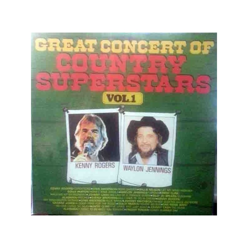 Various ‎– Great Concert Of Country Superstars Vol. 1|Masters ‎– MA 010186/1