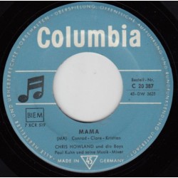 Howland Chris und die Boys ‎– Mama|1959     Columbia ‎– C 20 387-Single