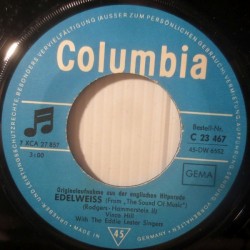 Hill ‎Vince – Edelweiss|1967    Columbia ‎– C 23 467-Single