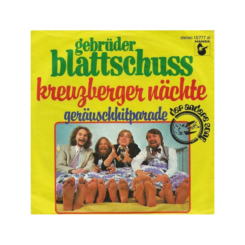 Gebrüder Blattschuss ‎– Kreuzberger Nächte|1978   Hansa ‎– 15 777 at-Single