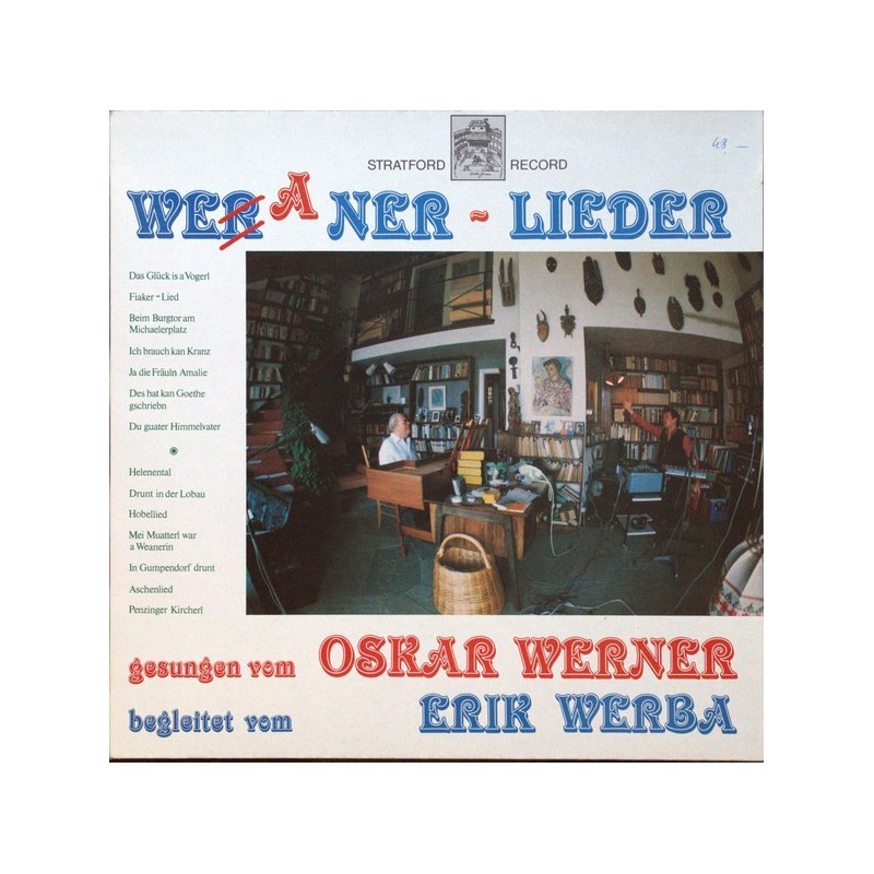 Werner Oskar-Erik Werba ‎– Weaner - Lieder|Stratford Record ‎– 120 428