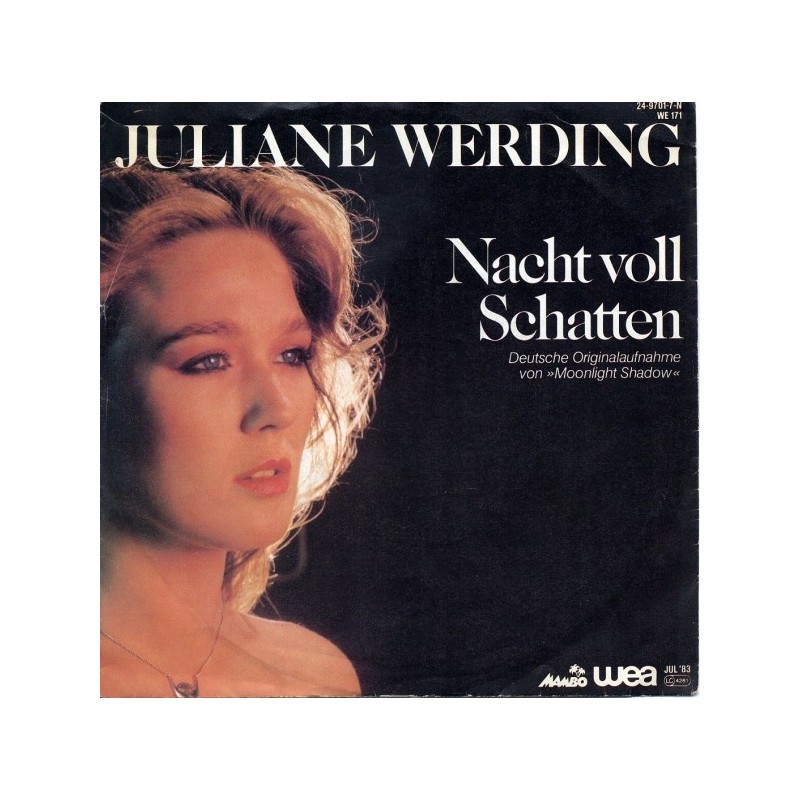 Werding ‎Juliane – Nacht Voll Schatten|1983     WEA ‎– 24-9701-7-Single