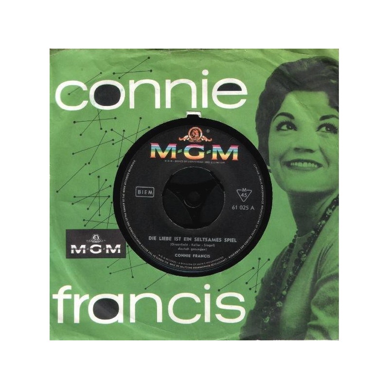 Francis Connie ‎– Die Liebe Ist Ein Seltsames Spiel|1960     MGM Records ‎– 61 025-Single