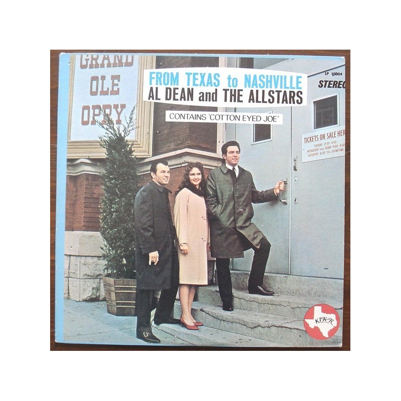 Dean Al and the Allstars‎– From Texas To Nashville|1967     Kik-R ‎– LP 10004