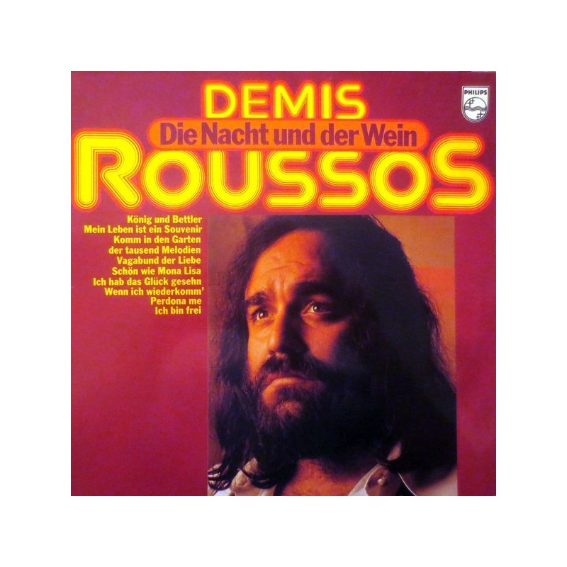 Roussos Demis  ‎– Die Nacht Und Der Wein|1976     Philips ‎– 9120 073