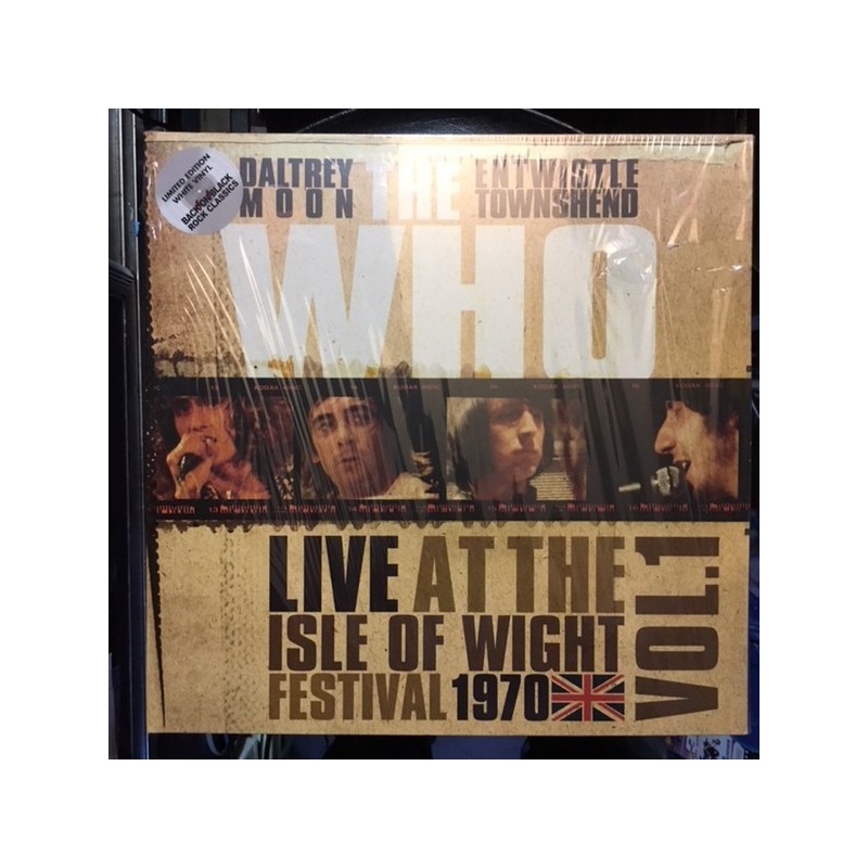 Who ‎The – Live At The Isle Of Wight Festival 1970 Vol.1|2018    Rock Classics– RCV217LP-White Vinyl -RSD 2018