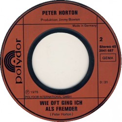 Horton ‎Peter – Solang Du...