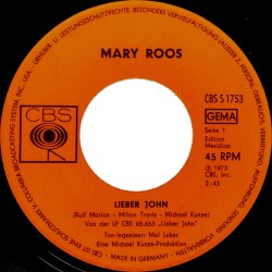 Roos ‎Mary – Lieber...