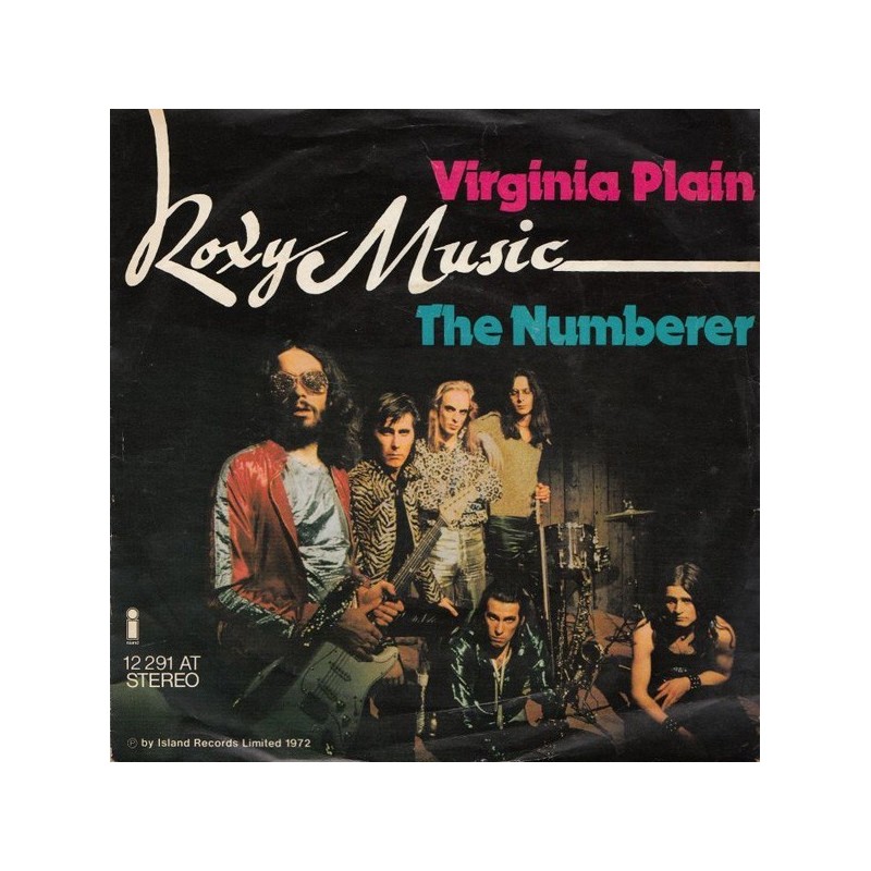 Roxy Music ‎– Virginia Plain / The Numberer|1972    Island Records ‎– 12 291 AT-Single