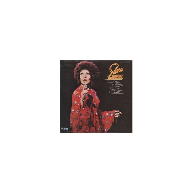 Laine ‎Cleo  ‎– Live!!! At Carnegie Hall|1974  RCA Victor ‎– LPL1 5015