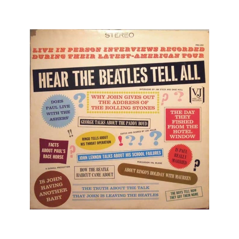 Beatles  The ‎– Hear The Beatles Tell All| 624785 AO