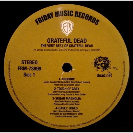 Grateful Dead The ‎– The Very Best Of The Grateful Dead|2012 Friday ...