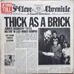 Jethro Tull ‎– Thick As A Brick|1972    Reprise Records	MS 2072