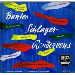 Various ‎– Buntes Schlager-Rendezvous|1956   Decca ‎– LF 1550 -10"Vinyl Mono  