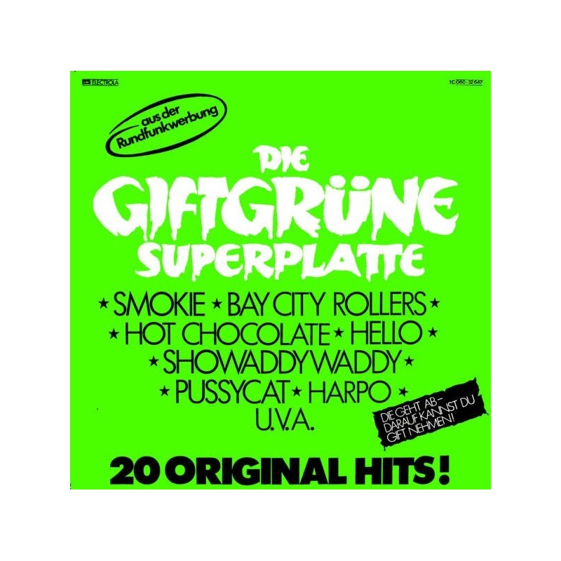 Various ‎– Die Giftgrüne Superplatte|1977    EMI ‎– 1 C 060-32 647