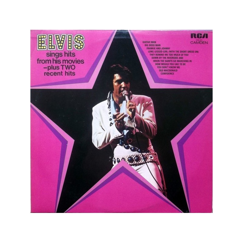 Presley Elvis ‎– Sings Hits from his Movies|1972     RCA Camden ‎– CDS-1110