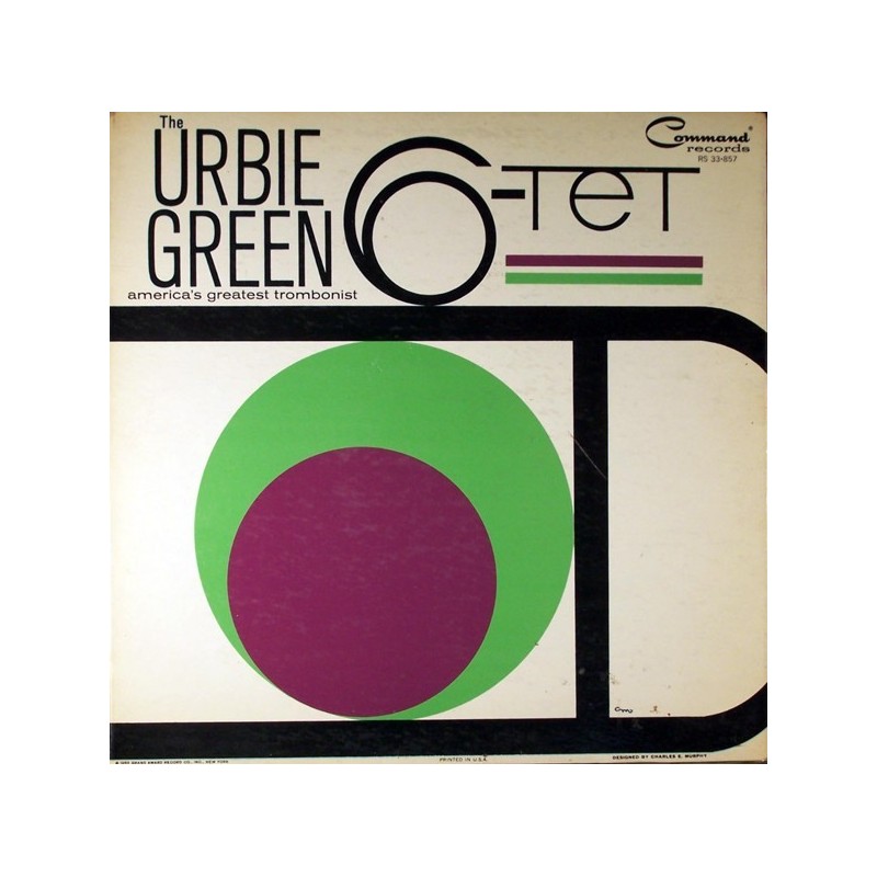 Green Urbie  The 6-Tet ‎– The Urbie Green 6-Tet|1963     Command ‎– RS 33-857