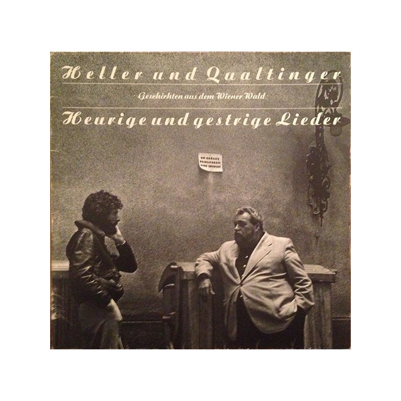 Heller Andre /Qualtinger  ‎– Heurige Und Gestrige Lieder|1979   Mandragora – 30 627